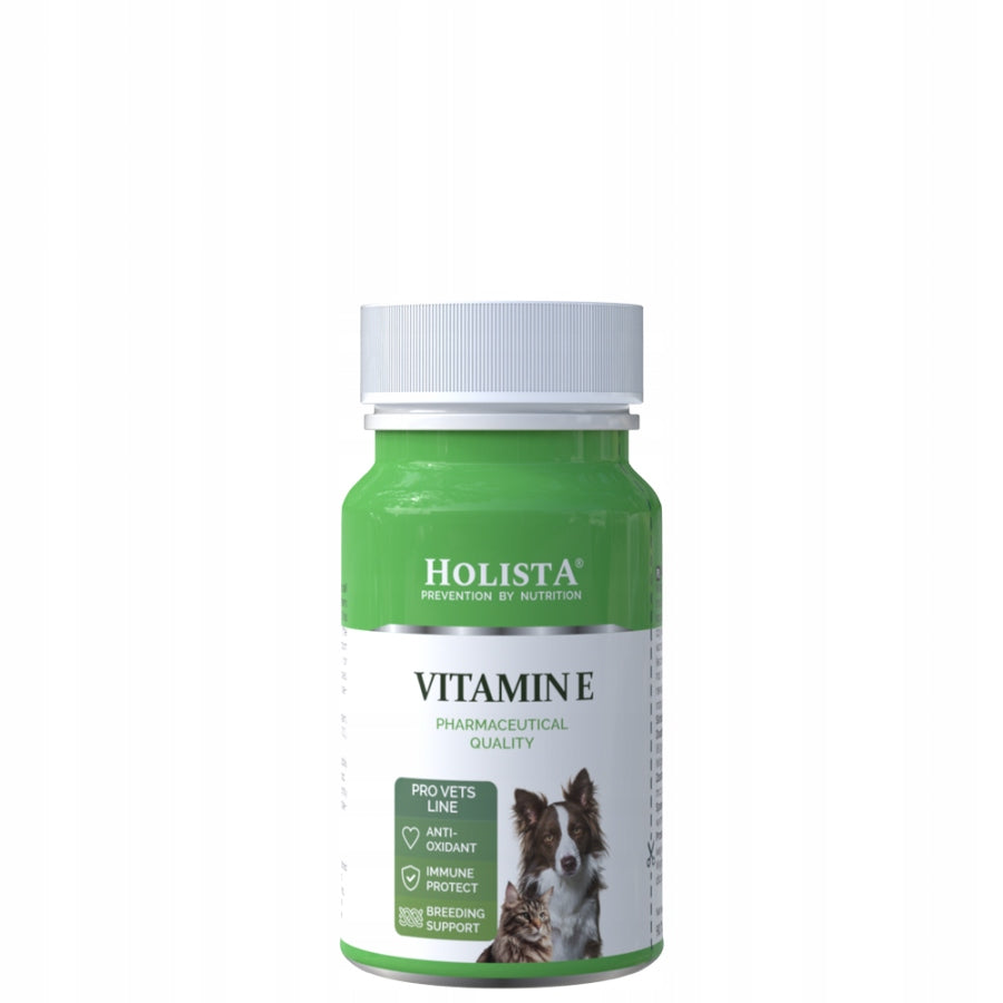 HOLISTA VITAMIN E 90 SZT TABLETEK - WITAMINA E DLA PSA I KOTA