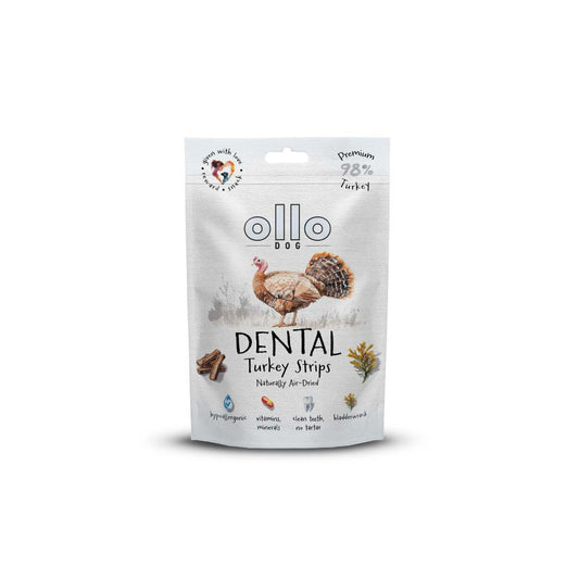 OLLO AIR DRIED PRZYSMAKI DLA PSA DENTAL TURKEY STRIPS 80G