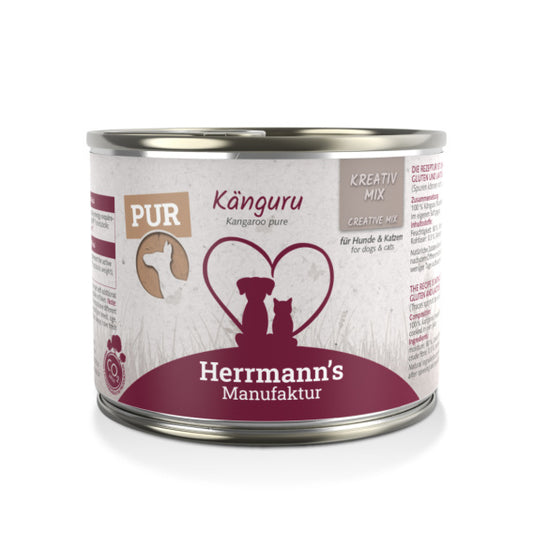 HERRMANN'S MANUFAKTUR MOKRA KARMA DLA PSA MOKRA KARMA DLA KOTA KANGAROO KANGUR 200G