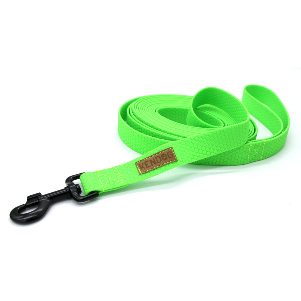 KENDOG SMYCZ TRENINGOWA PVC NEON GREEN 16MM 10M