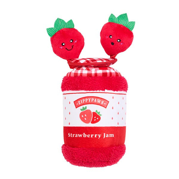 ZIPPY PAWS BUNGEE BURROW STRAWBERRY JAM JAR