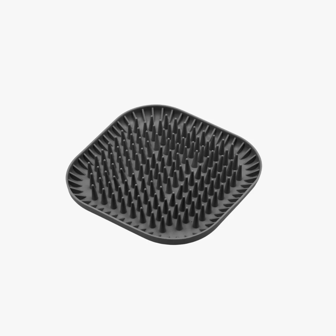 FIBOO FIBOOWL SPIKY CIEMNY SZARY - JEŻOMISKA 19X19