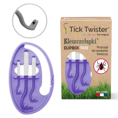 TICK TWISTER KLESZCZOŁAPKI CLIPBOX, FIOLETOWE