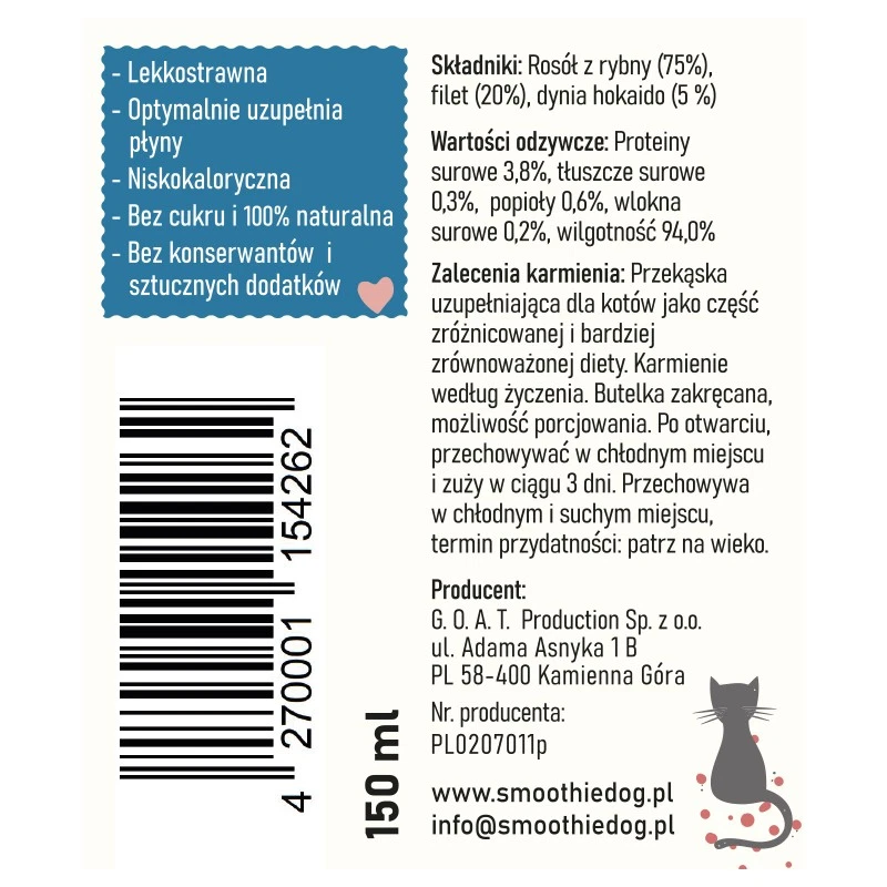 SMOOTHIE CAT FISH RYBY 150ML