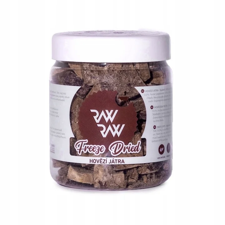 RAW RAW LIOFILIZOWANA WĄTROBA WOŁOWA 90G