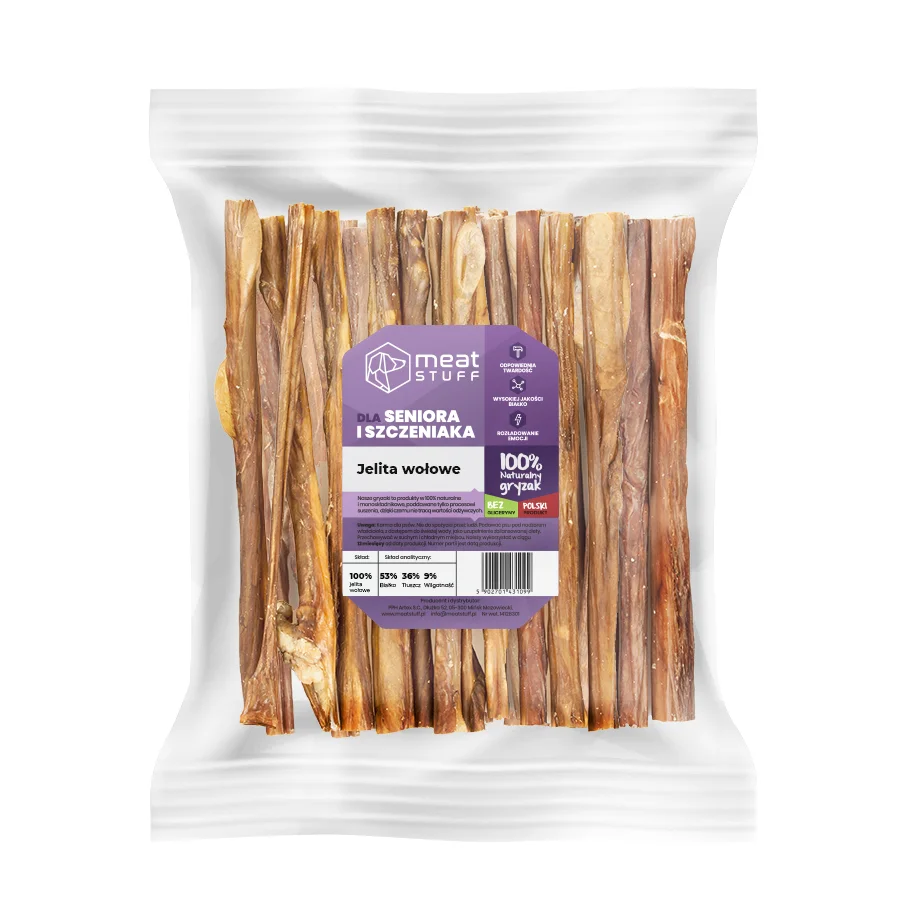 MEATSTUFF GRYZAK DLA PSA JELITA WOŁOWE 250 G