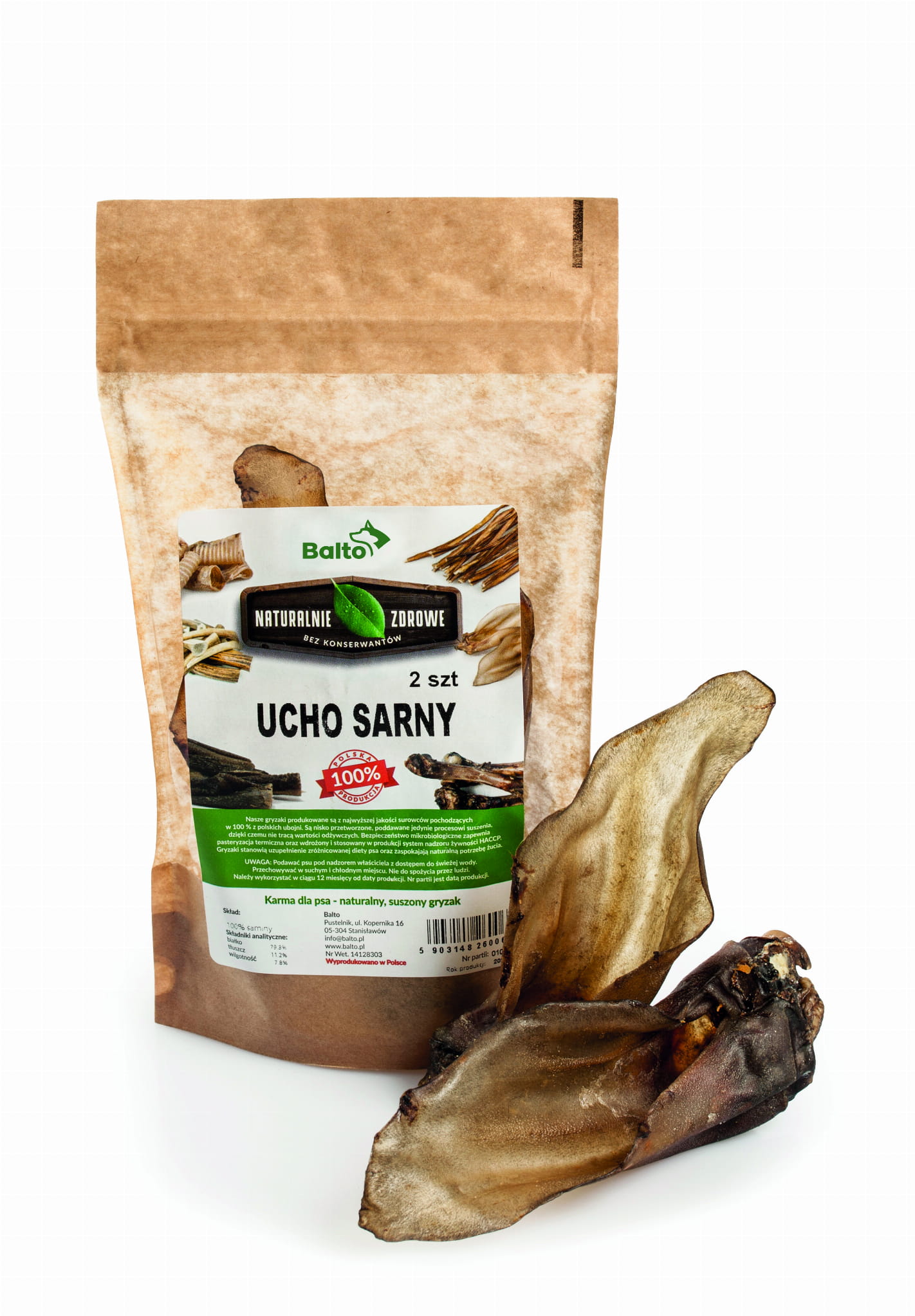 BALTO PREMIUM GRYZAK DLA PSA UCHO SARNY