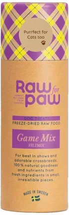 RAW FOR PAW WILD GAME MIX - DZICZYZNA LIOFILIZOWANE (45G)
