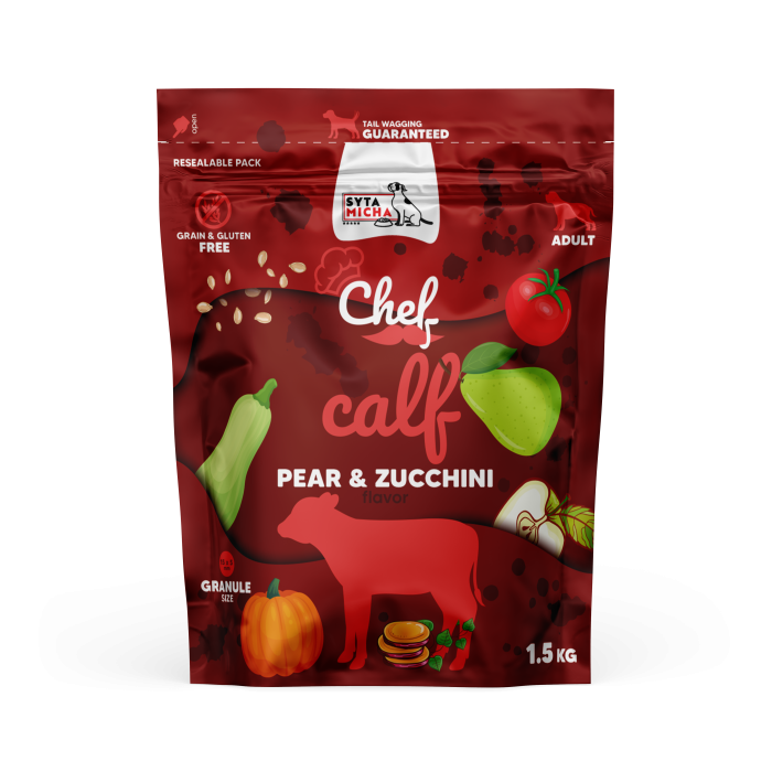 PAKA ZWIERZAKA KARMA SUCHA CHEF CIELĘCINA 1,5KG