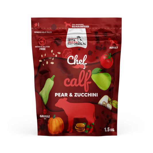 PAKA ZWIERZAKA KARMA SUCHA CHEF CIELĘCINA 1,5KG