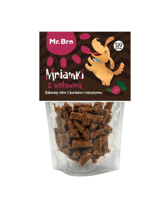 MR BRO MNIAMKI Z WOŁOWINĄ, BURAKIEM I ROZMARYNEM 80G