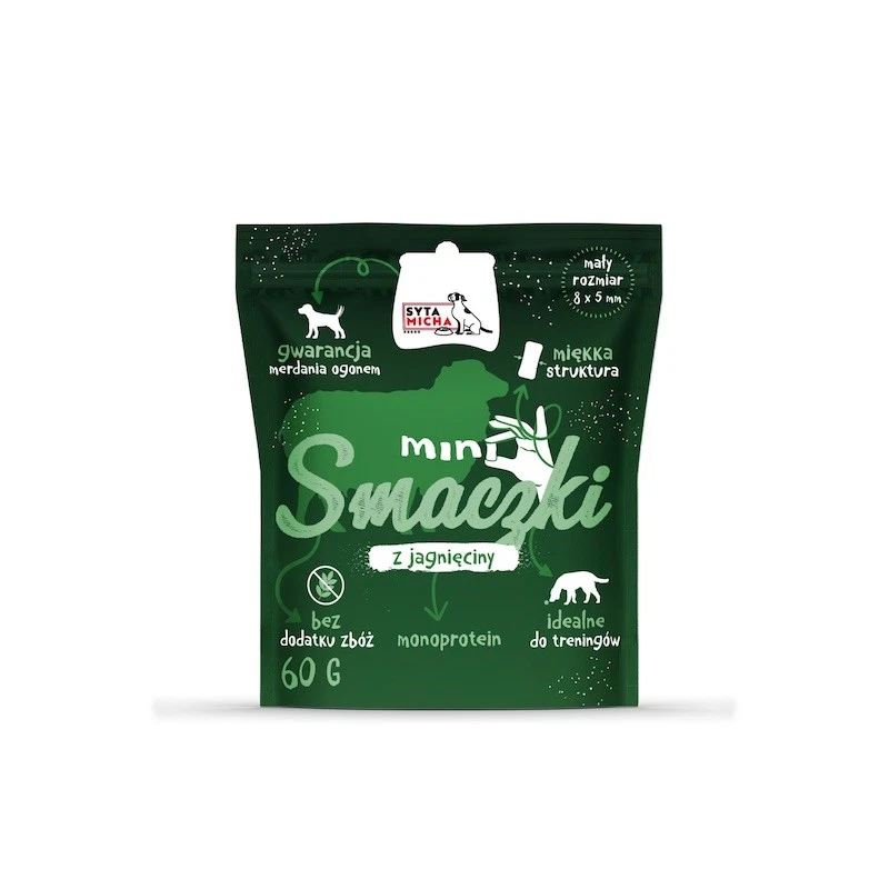 SYTA MICHA PRZYSMAKI DLA PSA MINI SMACZKI Z JAGNIĘCINĄ 60G