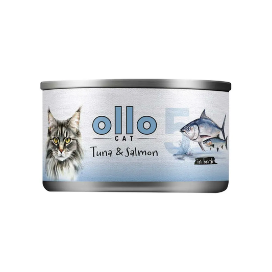 OLLO MOKRA KARMA KOT NR5 TUŃCZYK ŁOSOŚ 70G