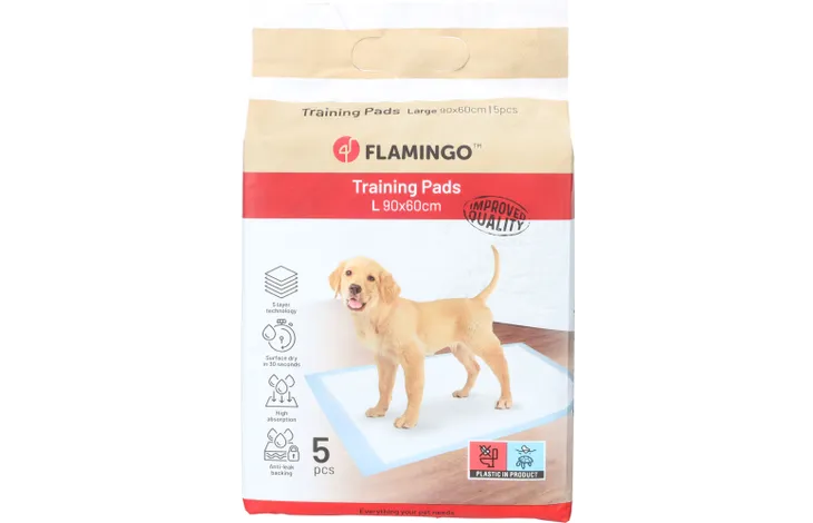 FLAMINGO TRAINING PAD PADY L 5PCS 90X60CM