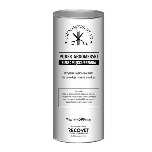GROOMERS STAR PUDER SIERŚĆ MIĘKKA / ŚREDNIA 500G