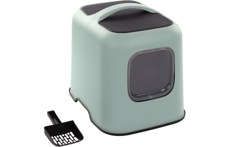 FLAMINGO CAT TOILET TRUDY GREEN 38,5X51X44,5CM