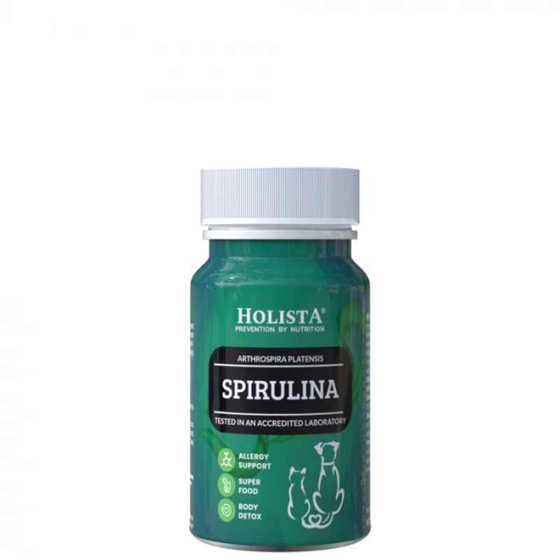 HOLISTA SPIRULINA 90 TABLETEK - SUPERFOOD DLA PSA I KOTA