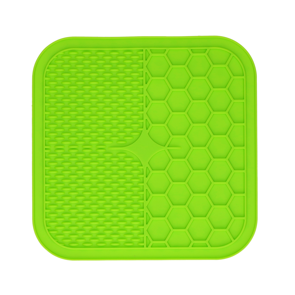 EAT SLOW LIVE LONGER LICK MAT DUO L GREEN
