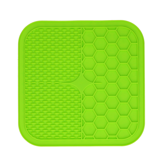 EAT SLOW LIVE LONGER LICK MAT DUO M GREEN