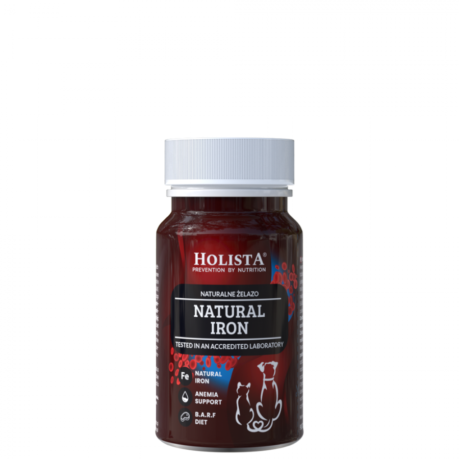 HOLISTA NATURAL IRON 90 SZT TABLETKI - HEMOWE ŻELAZO DLA PSA I KOTA