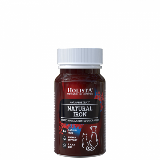 HOLISTA NATURAL IRON 90 SZT TABLETKI - HEMOWE ŻELAZO DLA PSA I KOTA