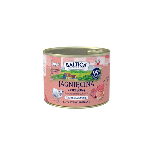BALTICA MOKRA KARMA DLA KOTA JAGNIĘCINA 185G