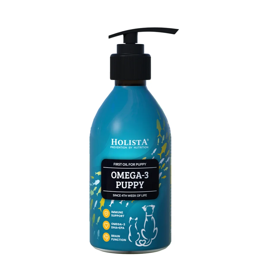 HOLISTA OMEGA3 PUPPY OIL 200ML - OLEJ Z DZIKICH RYB DLA SZCZENIĄT
