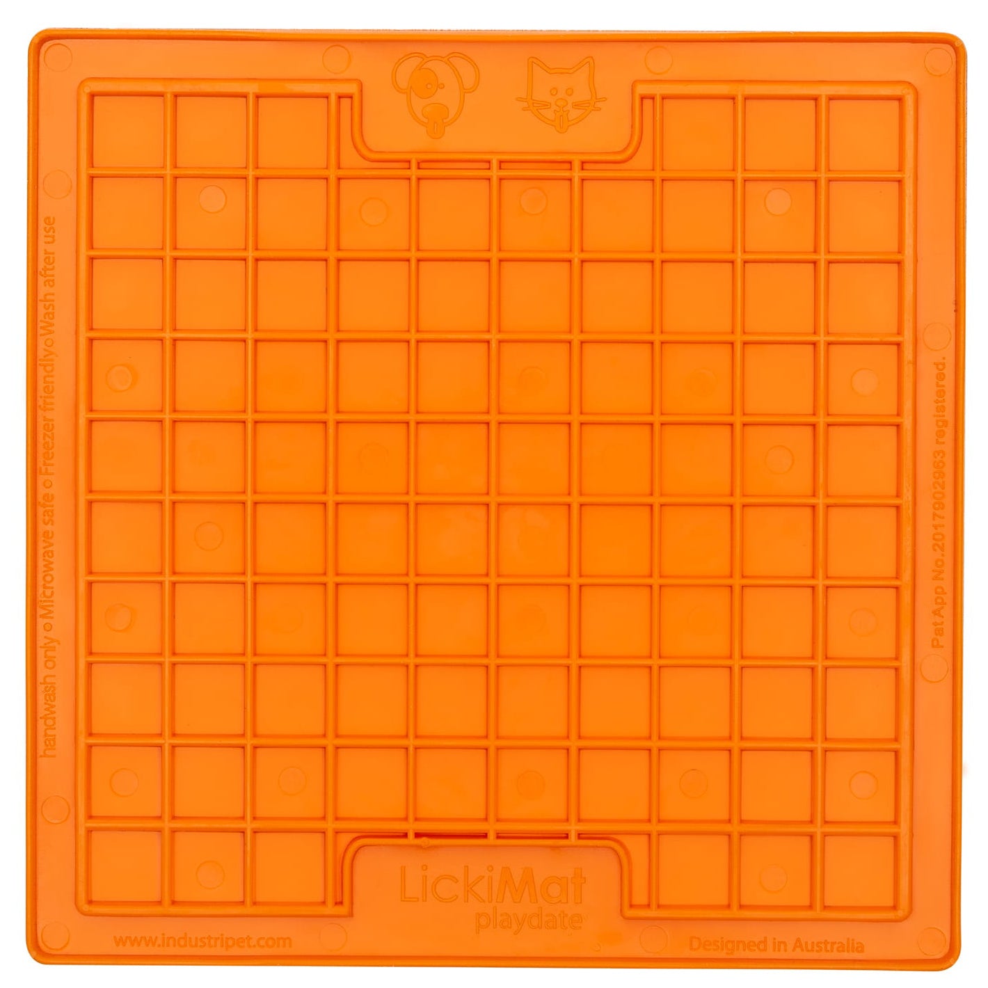 LICKIMAT CLASSIC PLAYDATE POMARAŃCZOWA - MATA DO LIZANIA