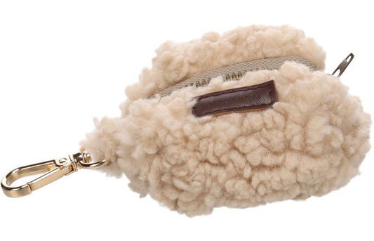 FLAMINGO POOP BAG HOLDER POOKIE BEIGE + 1 ROLL 8,5X5X14CM