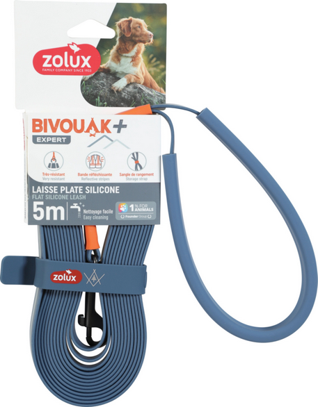 ZOLUX BIVOUAK SMYCZ SILIKONOWA NIEBIESKA 5M