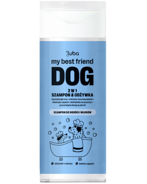 LUBA MY BEST FRIEND DOG SZAMPON I ODŻYWKA 2W1 DLA PSÓW 200ML