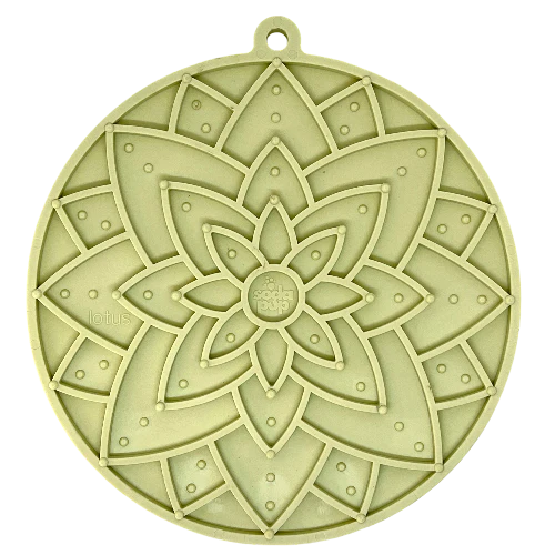 SODAPUP LICKMAT LOTUS WITH SUCTION CUPS LIGHT GREEN