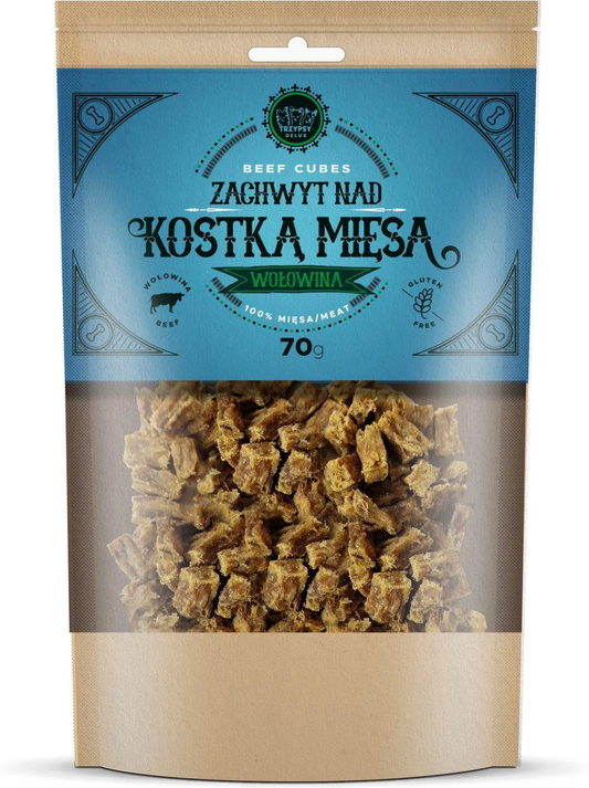 HAPPY SNACKY ZACHWYT NAD KOSTKĄ MIĘSA PRZYSMAKI DLA PSA Z WOŁOWINY 70G