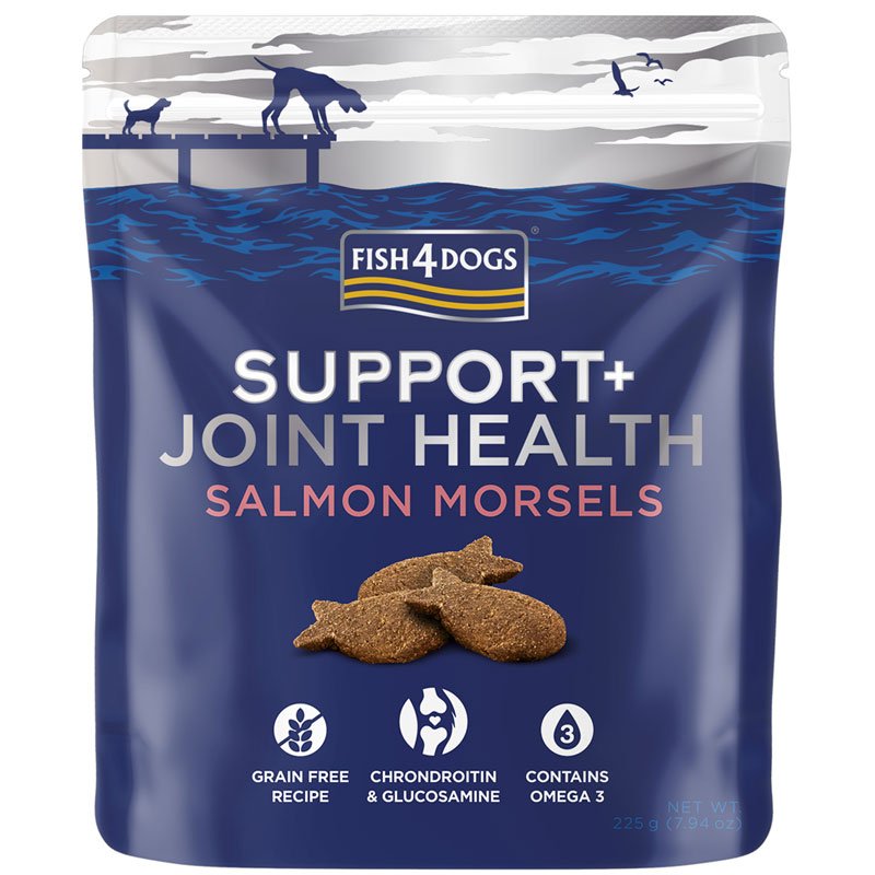 FISH4DOGS SUPPORT + PRZYSMAKI DLA PSA JOINT HEALTH SALMON MORSELS 225G