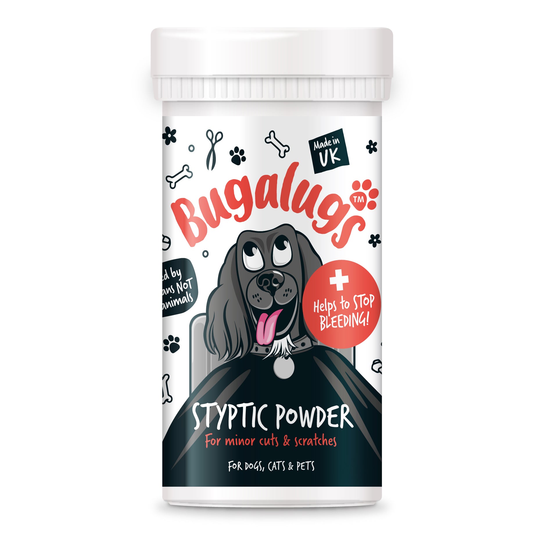 BUGALUGS STYPTIC POWDER 50G - PROSZEK TAMUJĄCY KRWAWIENIE