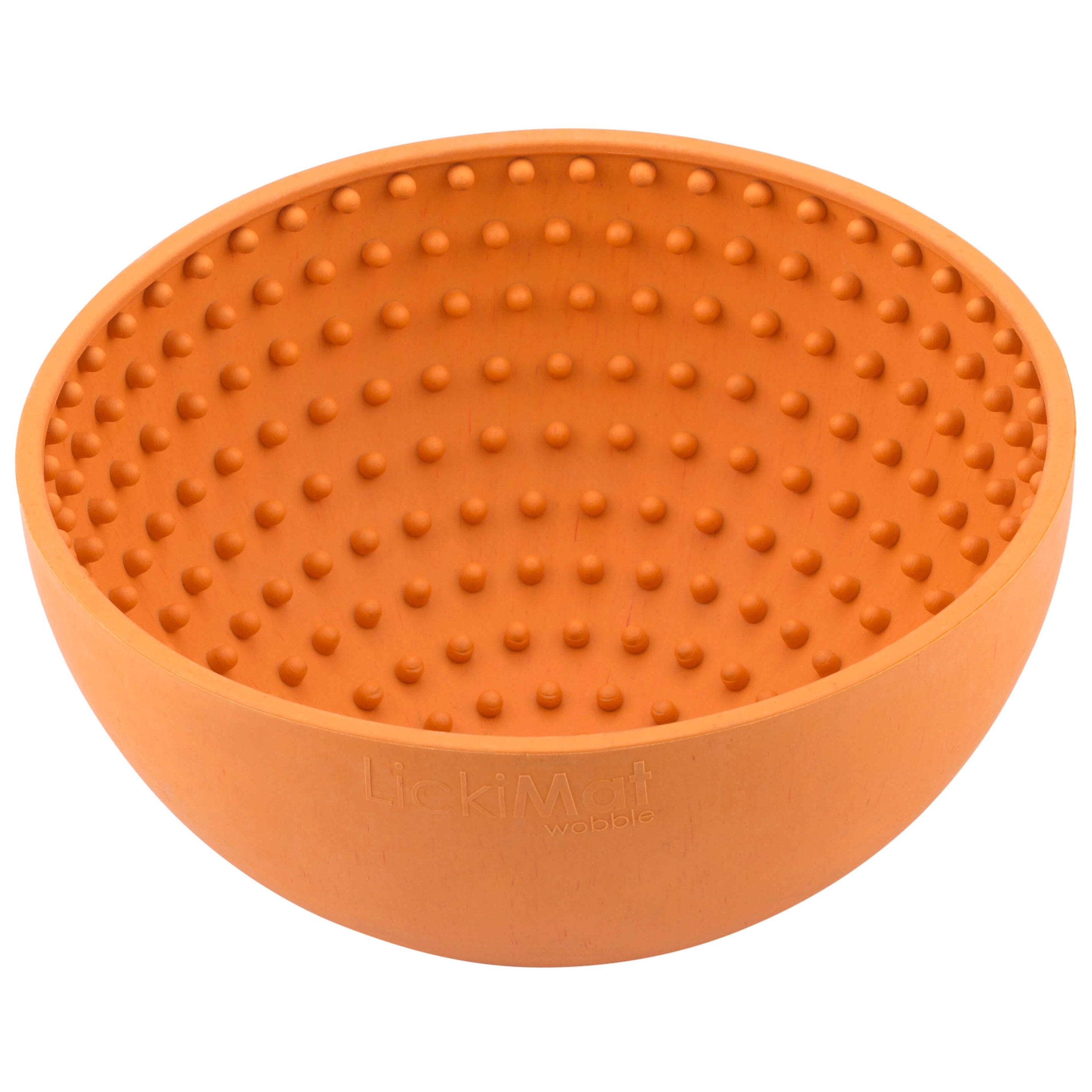 LICKIMAT WOBBLE POMARAŃCZOWA – KOŁYSZĄCA SIĘ MISKA DO LIZANIA
