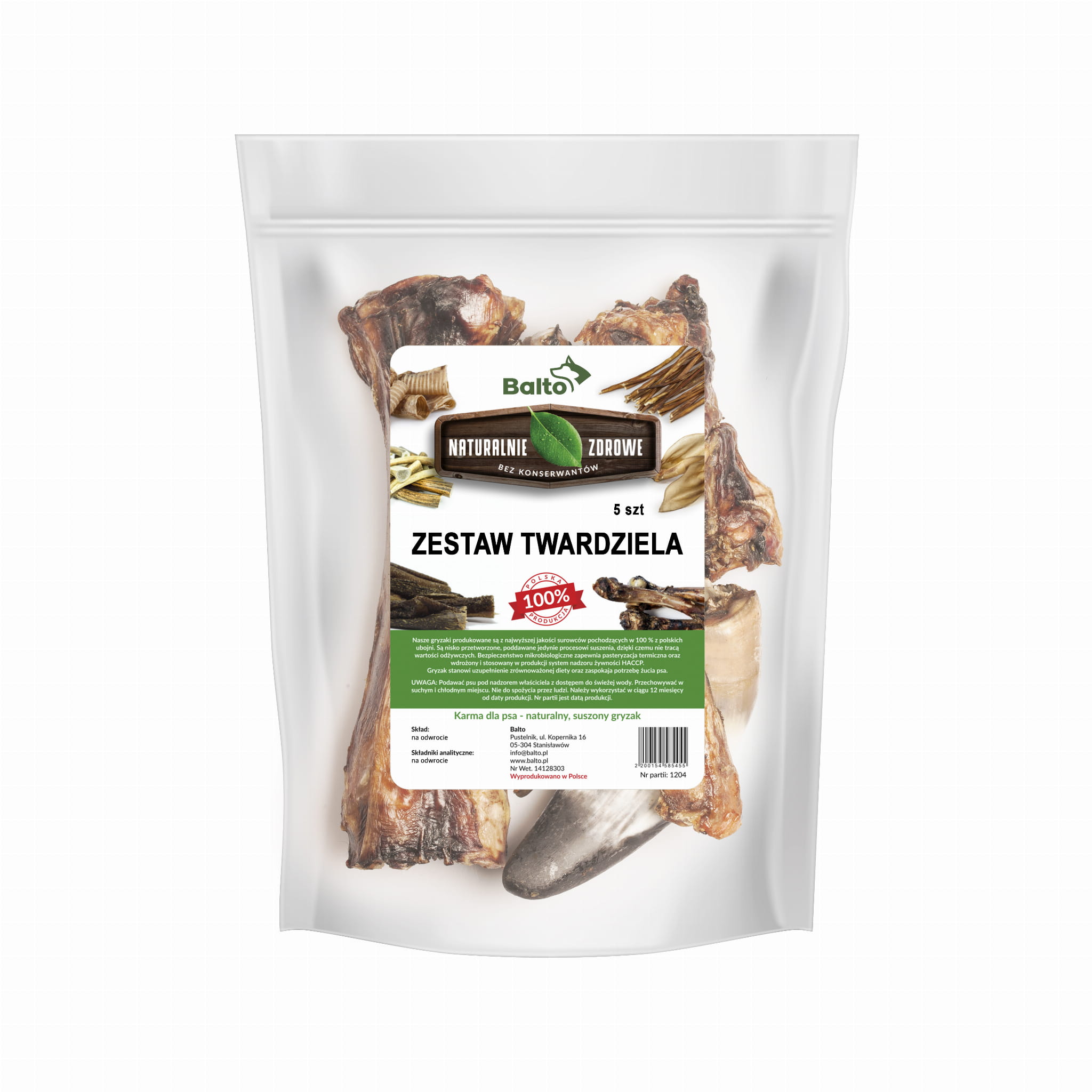 BALTO GRYZAK DLA PSA ZESTAW TWARDZIELA 5SZT