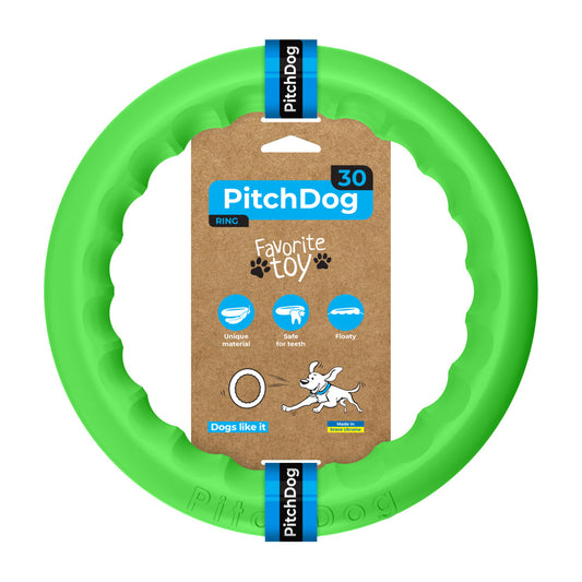 PITCHDOG PIERŚCIEŃ 28CM JASNOZIELONY