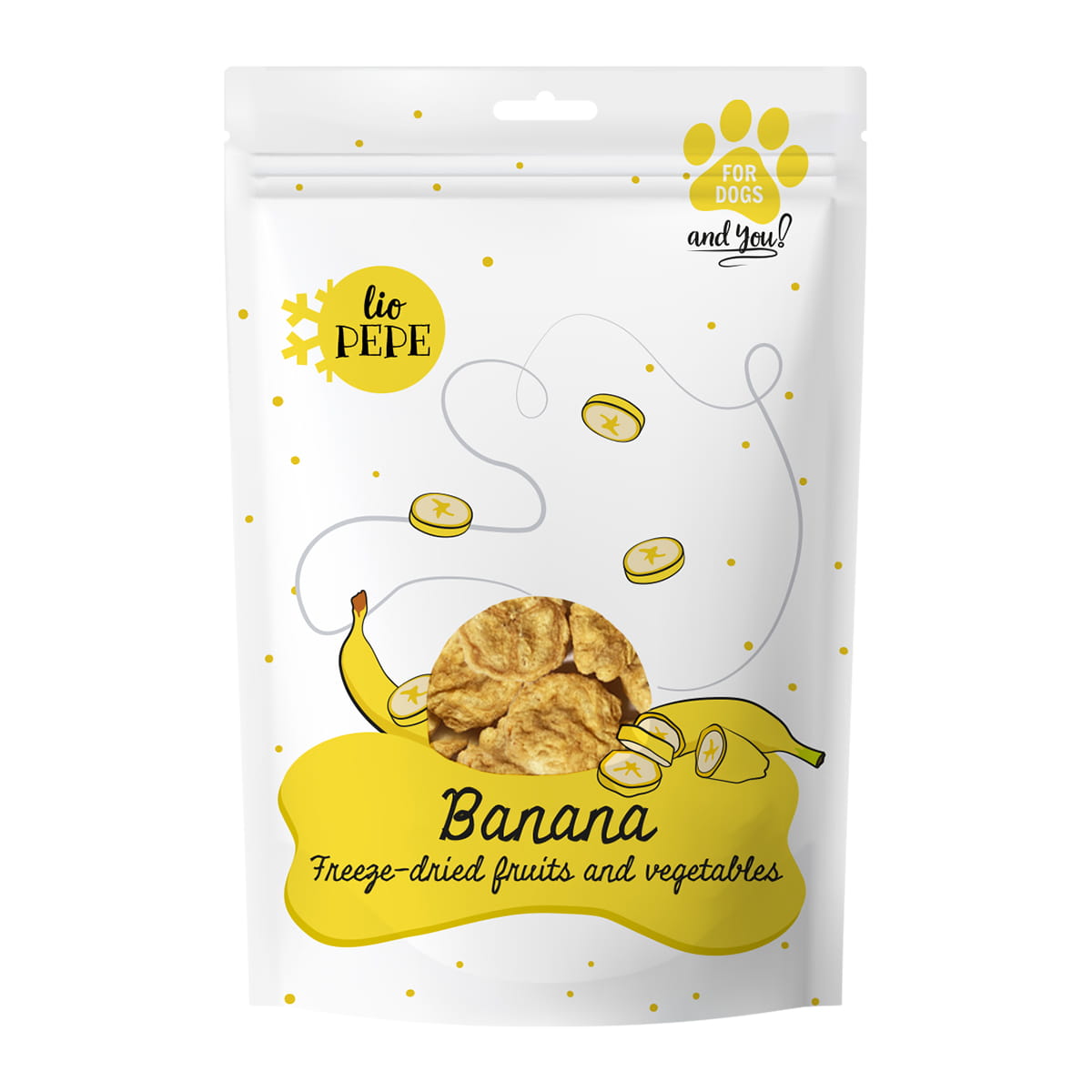 PAKA ZWIERZAKA PEPE PRZYSMAKI DLA PSA LIO BANAN 30G