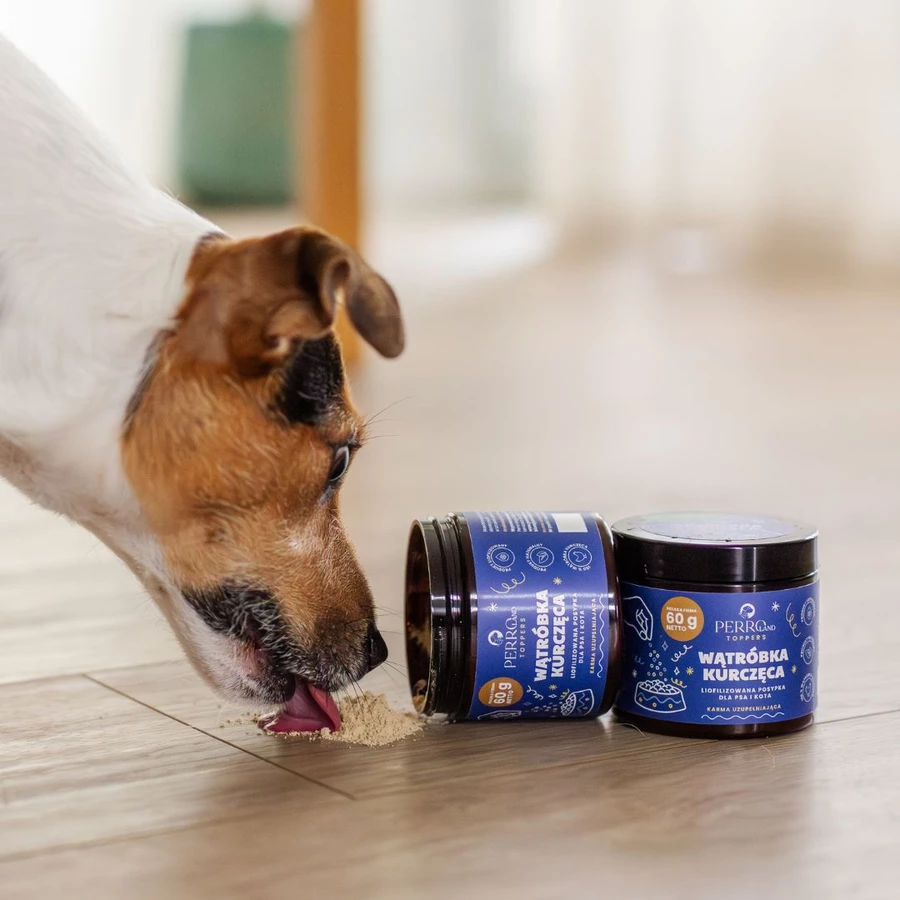 PERRO TOPPERS WĄTRÓBKA KURCZĘCA LIOFILIZOWANA 60G