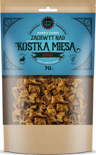 HAPPY SNACKY ZACHWYT NAD KOSTKĄ MIĘSA PRZYSMAKI DLA PSA Z KRÓLIKA 70G