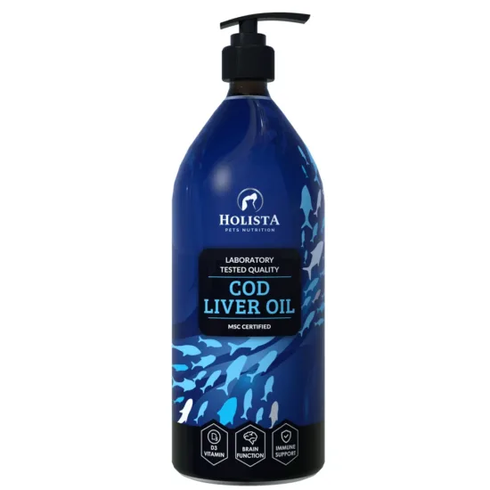 HOLISTA COD LIVER OIL 1000ML - OLEJ Z WĄTROBY DORSZA