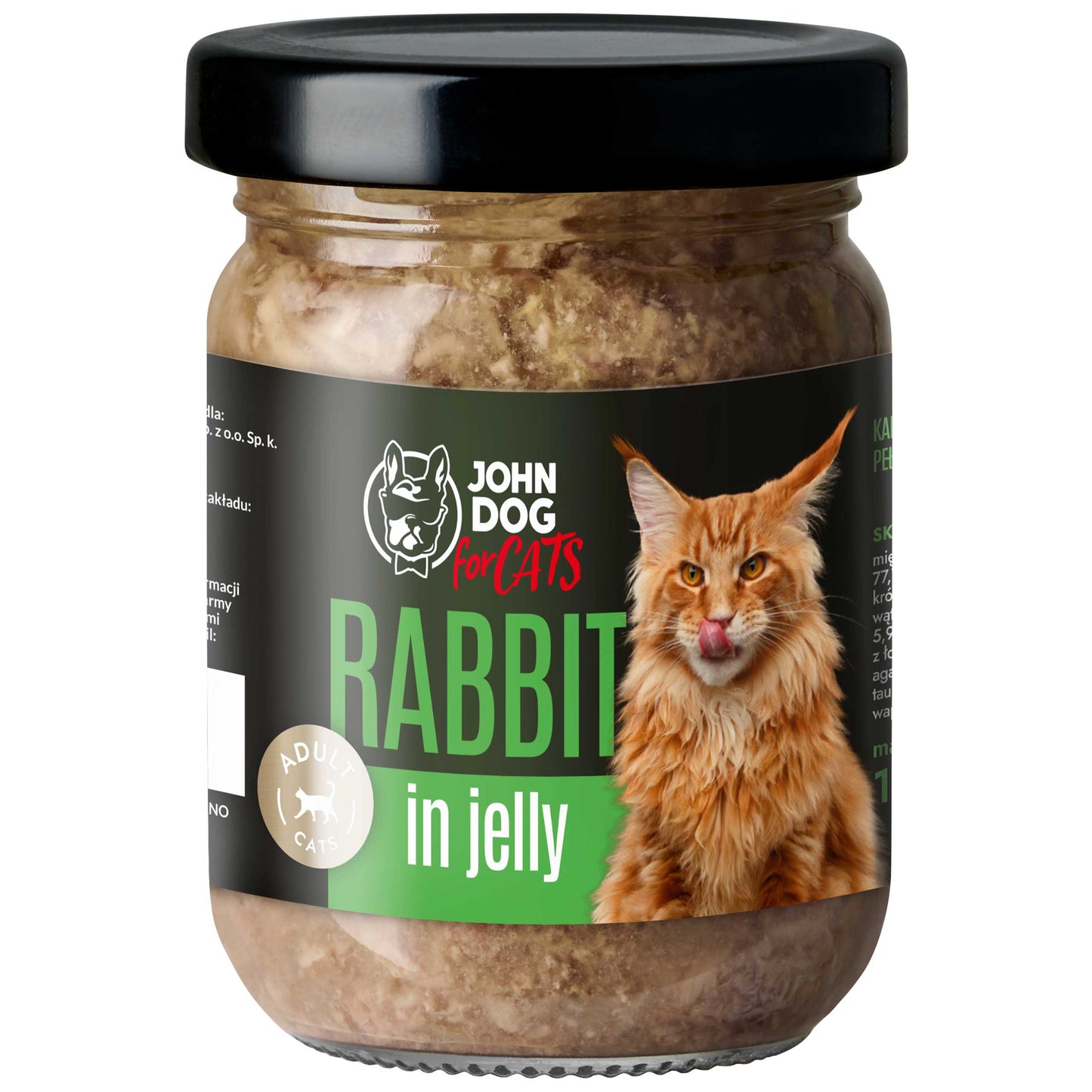 JOHN DOG MOKRA KARMA KOT KITTEN GALARETKA KRÓLIK 100G