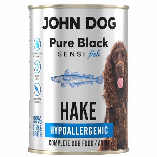 JOHN DOG PURE BLACK SENSI FISH MOKRA KARMA PIES MORSZCZUK 400G