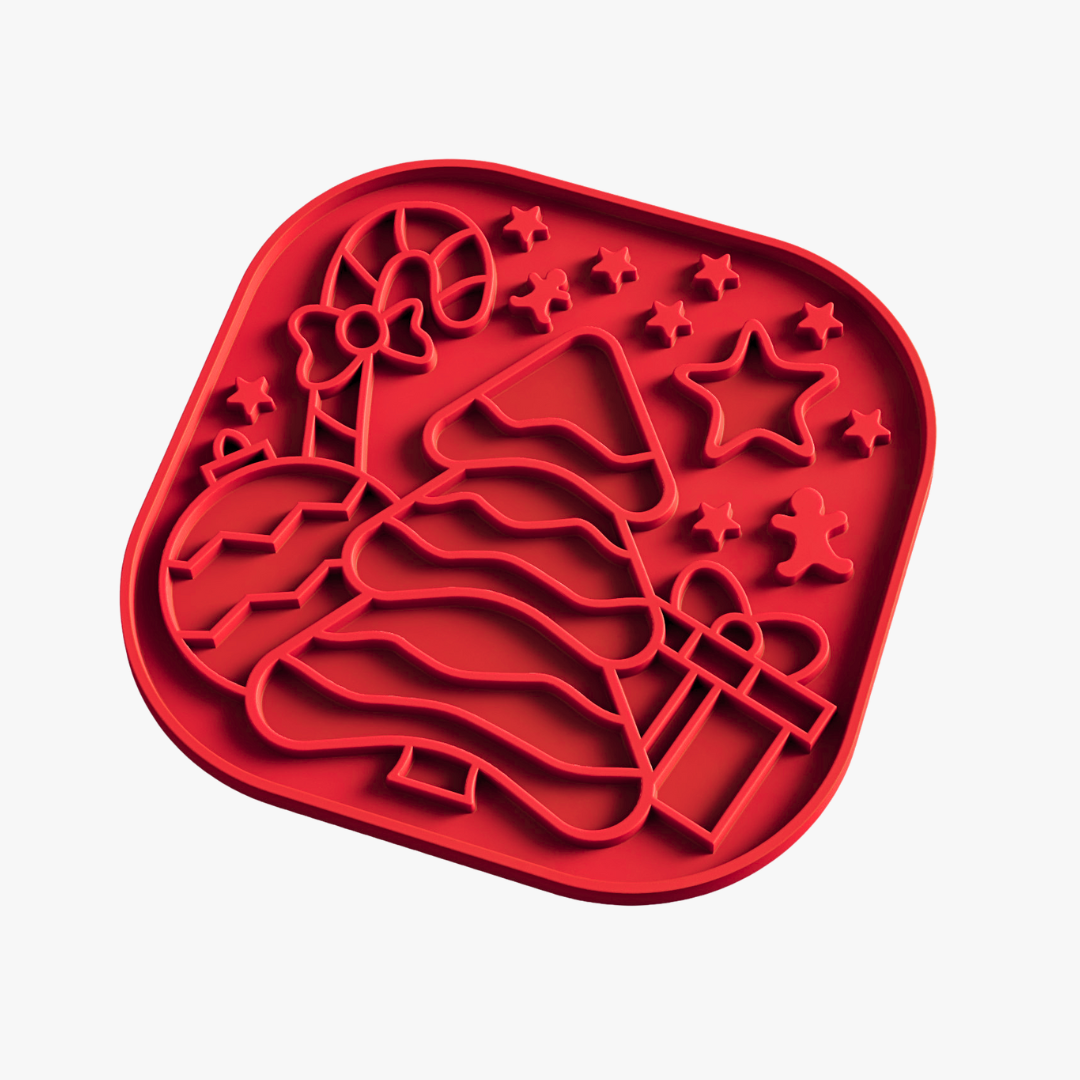 FIBOO LOLLIPOP XMAS CZERWONA - MATA DO LIZANIA 19 X 19CM