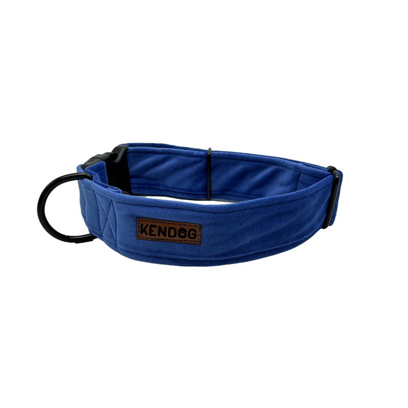 KENDOG OBROŻA DLA PSA VELVET INDYGO 1,5CM XS