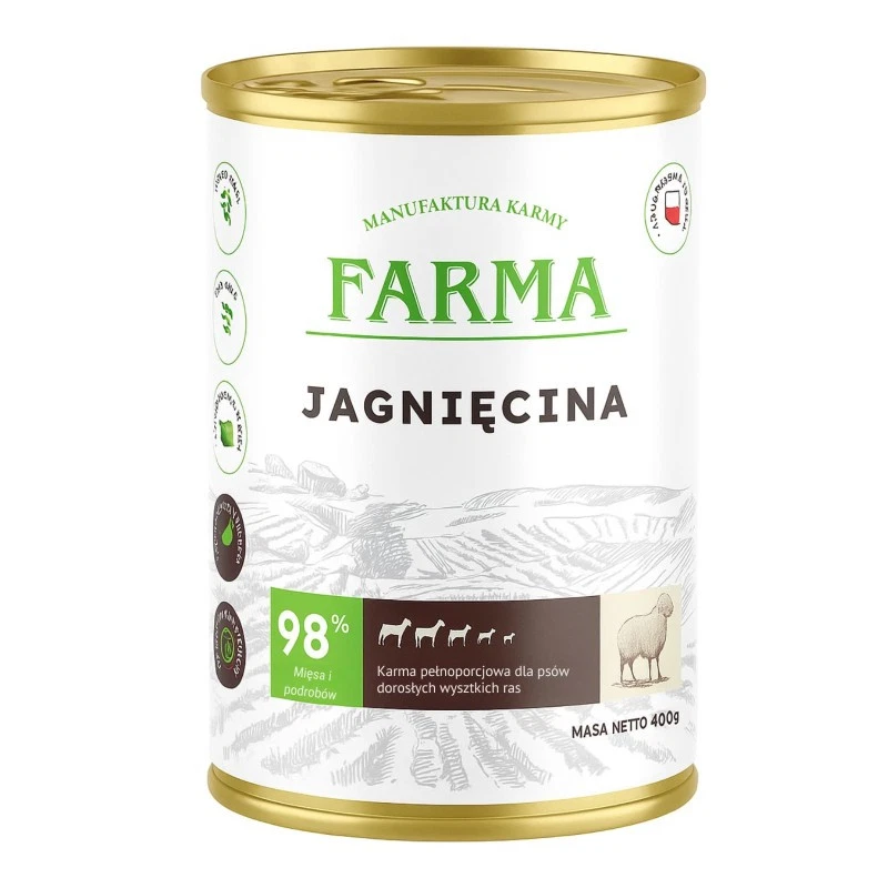 FARMA MOKRA KARMA DLA PSA SELECT JAGNIĘCINA 400G