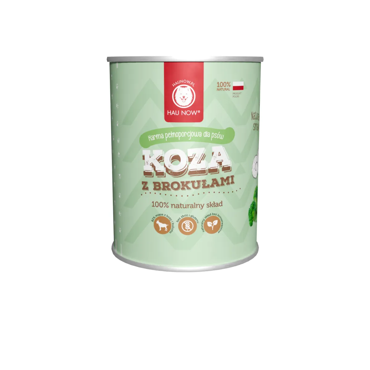 HAUNOW MOKRA KARMA DLA PSA KOZA Z BROKUŁAMI 400G