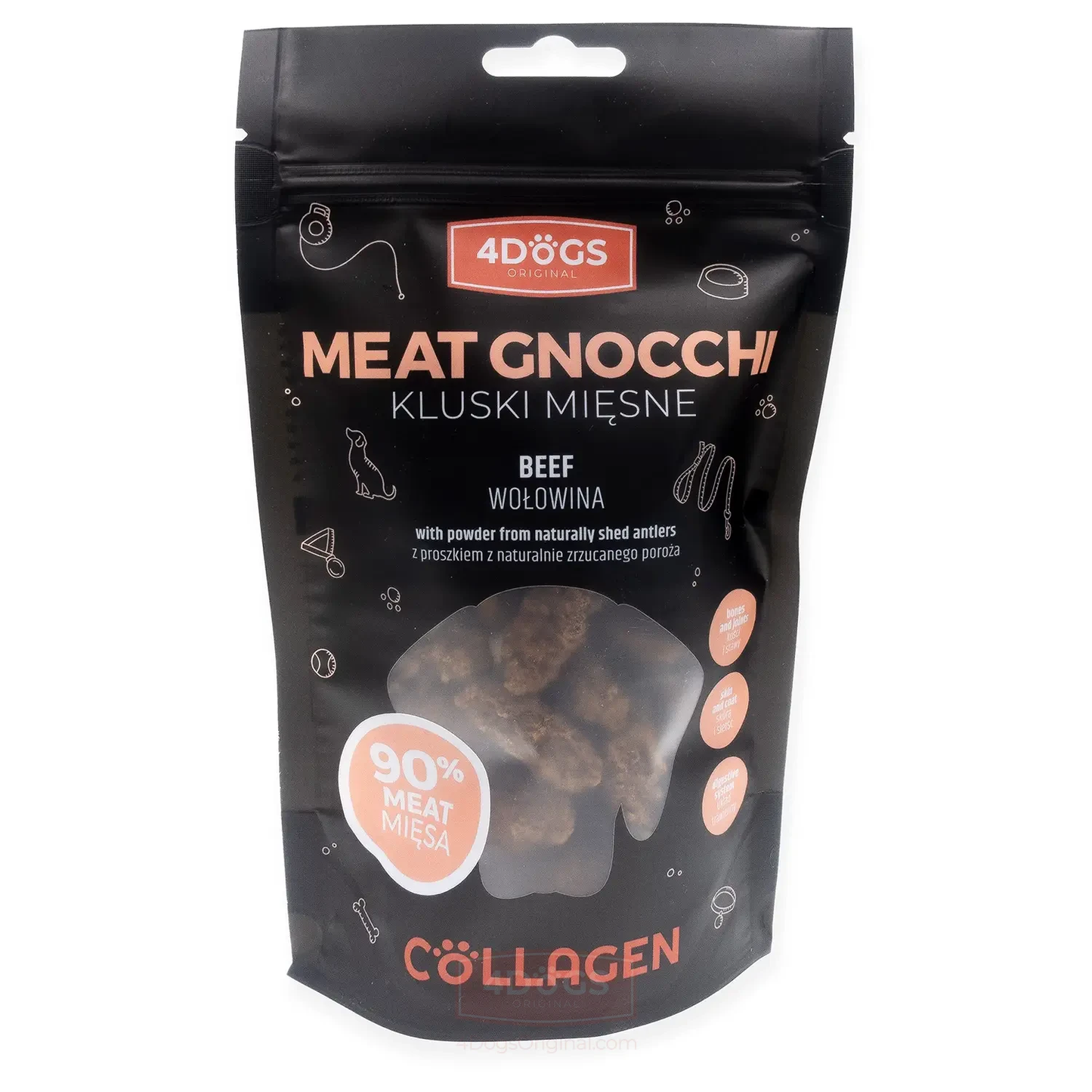 4DOGS COLLAGEN LINE KLUSKI MIĘSNE WOŁOWINA 100G