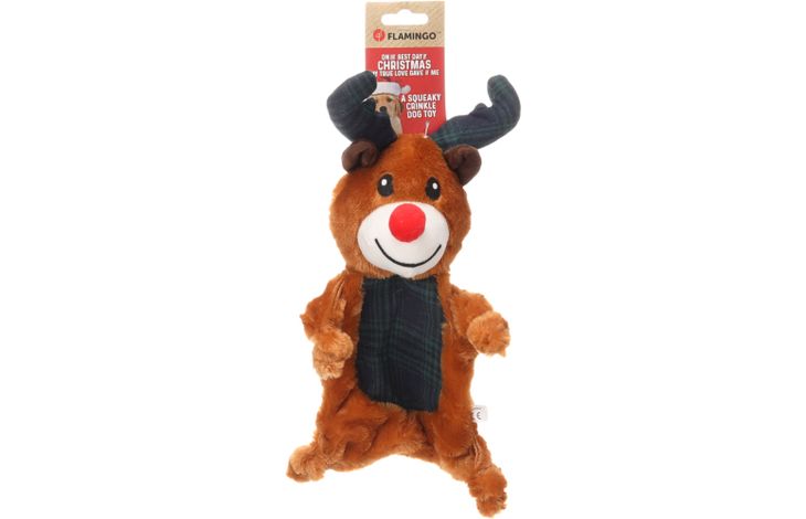 FLAMINGO CHRISTMAS TOY JEFFRO REINDEER BROWN 22,5X11X35CM